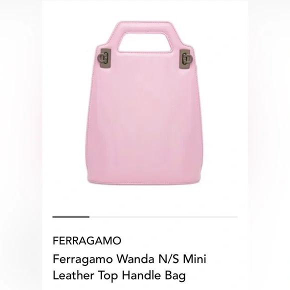 Ferragamo Wanda N/S Mini Leather Top Handle Bag. - Picture 3 of 17